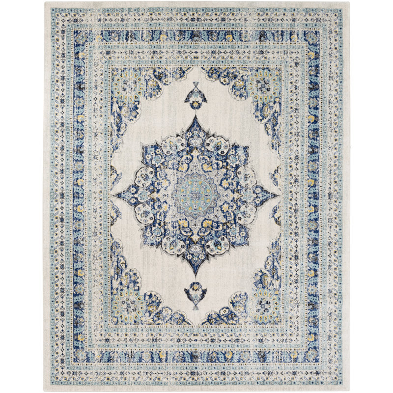 Mistana™ Hillsby Oriental Blue/Beige Area Rug & Reviews Wayfair